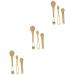 Healvian 9pi ces Outils De Massage Pour Yeux Zinc Alliage Spatule De Cr me Pour Yeux Visage Accessoire Cosm tique Pour liminer Les Rides s 7.5x1cmx3pcs Comme Indiqu x3pcs