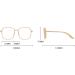 Forki's Unisex Square Polygon Reading Glasses - Metal Frames for Men & Women | Short-Sighted Glasses -1.0 to -3.5 - Buy Online on GoSupps.com