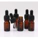 VASANA 5Pcs 5ml Empty Refillable Amber Glass Graduated Dropper Bottle Container Jar Pot Holder with Glass Pipette Dropper for Essential Oil Perfume Aromatherapy - Buy Online on GoSupps.com