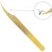 DASSEN Gold Lash Extension Tweezers - Precision Thin Tips for Mega Volume Lash Extensions - Buy Online on GoSupps.com