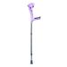 Canes Height Adjustable Elbow Forearm Crutches Ergonomic Shock-Absorbing Walking Crutches with Comfortable Grips Assistance for Men/Women Red (Purple) Lucky Star