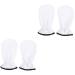 minkissy 2 Pairs Maintenance Essential Oil Gloves Hand Healing Gloves Wax Warming Gloves Paraffin Bath Bags Bath Shower Gloves Hot Wax Mittens Flannel Warm Gloves Hyperthermia White