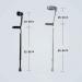 Forearm Crutches Adjustable Healthcare Forearm Crutches Adjustable Single Walking Stick with Non Slip Tip & Durable Thicken 1. 2mm Metal Frame Adults Crutch Gray Lightweight Arm Crutch Journey - Buy Online on GoSupps.com