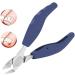 2 in 1 Manicure Tool Finger Nail Clippers with Nail File Dead Skin and Hangnail Trimmer Toenail Scissors Emery Board - Blue - Buy Online on GoSupps.com