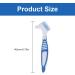 Jtkrew 3-Piece Portable Prosthesis Cleaning Brushes Set - Double-Sided Multi-Layered Bristles for False Teeth - 3 Colors Available | International Shipping - Buy Online on GoSupps.com