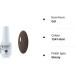 Vishine 8ml Gelpolish Lacquer Shiny Color Soak Off UV LED Gel Nail Polish Manicure Greyish Brown #1541 1541-8ml - Buy Online on GoSupps.com