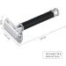 Buy Lefeda Simply Men's Retro Shaving Brush & Safety Razor Set | Professional Grooming Tool | 7.3x16.5cm Silver | International Shipping Available - Buy Online on GoSupps.com