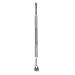 FEIlei Cuticle Pusher Stainless Steel Double Head Manicure Pedicure Tool for Fingernail Silver