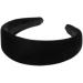 Topkids Accessories Velvet Padded Alice Headband Hairband Hair Band Head Band Women Girls 90s 80s 70s 60s Wedding Hen Party Bridal Festival Adult Wonderland Thick Wide (4cm Black) - Buy Online on GoSupps.com