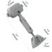 Safelon Adjustable Window Safety Lock for Kids & Pets - Easy Install Childproof Window Restrictor (1 Pc Grey) - Buy Online on GoSupps.com