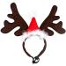 Buy BESTOYARD Pet Headband - Christmas Reindeer Antler with Santa Hat Costume for Dogs & Cats | Festive Holiday Accessories - Buy Online on GoSupps.com