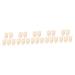 FRCOLOR 25 Pcs False Eyelash Auxiliary for Lashes Lash Clip Applicator Eyelash Eyeliner Guide Tool Eyelash Perming Clips Lash Cosmetics Plastic Novice Stickers Girl White