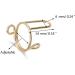 PLCPDM 10 Pack Adjustable Finger Nail Art Finger Rings Women Girl Jewelry Nail Rings Adjustable Fingertip Rings Copper Material Gold-color - Buy Online on GoSupps.com