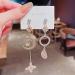 Earrings for Women Ladies Earrings Ladies Asymmetrical Rhinestone Pendant Earrings Ladies Fashion Golden Long Pendant Earrings Party Jewelry Fashion Earrings Earrings for Women - Buy Online on GoSupps.com