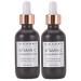 Pearlessence Brightening Facial Serum with Vitamin C & Hyaluronic Acid - Powerful Hydration to Help Plump & Brighten Skin | USA Made (2 oz 2 Pack) 2 Fl Oz (Pack of 2)
