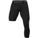 OEBLD Unisex Single Leg 3/4 Compression Tights - Black/White Basketball Leg Sleeve (Right, Short) Medium - Buy Online on GoSupps.com