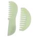 Frcolor 2st jade comb scalp massage device massage combs from jade hand tool gua Sha-schaberkamm head massage curb facial massage curb scratch combat head scalp guascha deep
