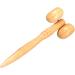 Wooden Hand Massager & Muscle Roller Stick | Anti-Aging Face Lifting Tool | Natural Bamboo Massage Tab - Buy Online on GoSupps.com