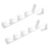 Baluue Multifunctional Clothing Rack Hangers 2pcs 5 Towel Hooks Hanging Rack Multifunction Door Hanger Multifunctional Hanger 2pcs White
