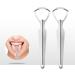 Tefexer Large Opening Stainless Steel Tongue Scraper - Oral Hygiene Tool for Adults Reduces Bad Breath Portable Design - Buy Online on GoSupps.com