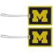 Siskiyou Sports NCAA Unisex Vinyl Luggage Tag, 2pk Michigan Wolverines One Size Blue