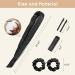 Silk Ribbon Heatless Curling Headband - Overnight Hair Curlers with Hair Clips for Long Hair - Black - Buy Online on GoSupps.com