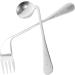 ABOOFAN Tea Towel & Utensil Set - 5-Piece Elbow Forks Spoons & Angled Feeding Tools for Easy Use | International Shipping Available - Buy Online on GoSupps.com