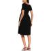 Love2Mi Maternity Dress XL Black - Short-Sleeve A-Line Midi Pregnant Dress - Buy Online on GoSupps.com