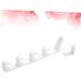 Alipis 3pcs 5 Door Rack Hooks Hat Hangerwhitel The Coat Over Holders Towel Multifunctional Plastic medium White - Buy Online on GoSupps.com