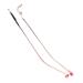 Veerji glasses replacement bars iron frame repair glass accessories 1 pair of borderless glasses spare bar metal 2-hole glasses rhinestone spare parts pink