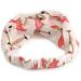 White/Pink Flamingo Twisted Fabric Elastic Headband/Headwrap - Buy Online on GoSupps.com