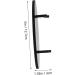 STOBOK Pencil Wand Holder 2 Pcs Acrylic Pen Holder Pencil Lip Gloss Paintbrush Drying Rack Acrylic Eyebrow Pencil Rack Single 12.7x3cmx2pcs Blackx2pcs - Buy Online on GoSupps.com