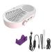 Luejnbogty 3 in 1 Dust Collector for Nail Drill Nail Drill Refill with Manicure Tool with LED Light Pink