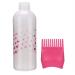 Hair Oil Applicator Brush & Dye Bottle with Comb Teeth - 170ml Rose Red for Salon & DIY Use | Best Hair Care Accessory - Buy Online on GoSupps.com