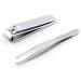 Fashion Stainless Steel Nail Clipper Cutter Trimmer Manicure Nail Art Toe Nail Clipper Manicure Beauty Tool Silver -Silver - Buy Online on GoSupps.com