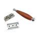 Classic Men's Safety Razor - Vintage Style Double Edge Aluminum Alloy in Dark Brown | International Shipping Available - Buy Online on GoSupps.com