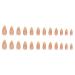 RikView French Tip Press on Nails - Medium Length Almond Glossy Yellow Acrylic Fake Nails | Perfect for a Chic Look - Buy Online on GoSupps.com