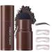 Glowhouse Hairline Powder - Waterproof Root Touch Up & Concealer Stick for Thinning Hair with Stencils (Black) | Quick & Easy Hairline Shading - Buy Online on GoSupps.com