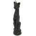 Lucky Cat Ritual Candle - Ancient Egyptian Goddess Symbol for Attracting Good Fortune Prosperity and Healing for Personal Needs and Desires with Abundance and Prosperity (Black)