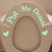 SNNplapla Put Me Down Fluorescent Sticker Decal - Toilet Seat Reminder Vinyl Sign for Home Wall Decor - Buy Online on GoSupps.com