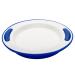 NRS Healthcare Blue/White Soft Grip Keep Warm Thermo Plate