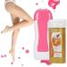 Professional Hair Removal Set - Wax Roller with Thermal Wax & Accessories | 100g Wax Spatulas & Strips for Smooth Skin - Buy Online on GoSupps.com