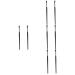 Baluue 8 Pcs Eyebrow Brush Portable Eyeliner Brush Thin Makeup Brush Flat Eyeliner Brush Angled Brush Wood