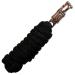 Lead rope horse with panic hook rose gold - tie rope for horses ponies shetland pony - length 2m tie rope lead rope - black
