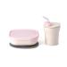 Miniware Sip & Snack Set with Snack Bowl  1-2-3 Sip Drinking Cup  and Suction Foot for Baby Toddler - Promotes Self Feeding | Dishwasher Safe (Vanilla  Cotton Candy) Vanilla + Cotton Candy
