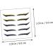 FOMIYES 6pcs Eyeliner Eye Line Sticker Eye Makeup Stickers Beauty Supply Applique Double Eyelid 1 count (Pack of 1) Assorted Color - Buy Online on GoSupps.com