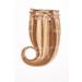 Remy Clip In Hair Extensions Set - 100% Indian Real Hair 7 Parts 100g 70cm - Light Brown/Light Blonde No. 12/613 - Buy Online on GoSupps.com