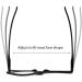 Clear Make Up Glasses Flip Up Lens Magnifying Eyeglasses Eye Makeup Glasses for Women (Blue 4.0) - Buy Online on GoSupps.com