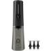 Ear Wax Removal Kit - Water Powered Cleaner with 6 Tips & 3 Pressure Modes | Safe & Effective Electric Tool | IPX7 Waterproof - Coal Black - Buy Online on GoSupps.com