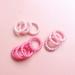 Canjoyn 10 Pcs Pink Rubber Spiral Hair Ties - No Crease Coil Hair Bands for Women with Thick Hair - Buy Online on GoSupps.com